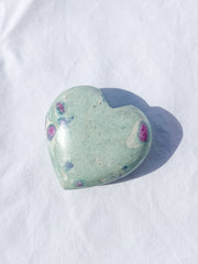 Ruby Fuchsite Heart | Large