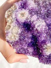 Amethyst CutBase Cluster with Druzy 1.3kg
