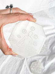 Selenite Meditation Chakra Plate