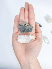 Balance Duo: Clear Quartz + Smoky Quartz | Small