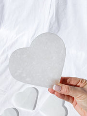 Selenite Heart Cleansing Plate