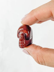 Red Jasper Mini Skull