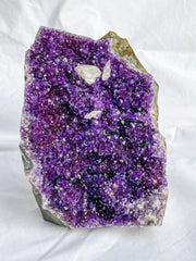 Amethyst Quartz Druzy CutBase Cluster 1.5kg