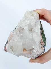Apophyllite with Pink Heulandite Inclusions 882g