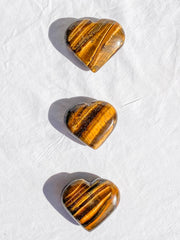 Tiger Eye Heart | Large