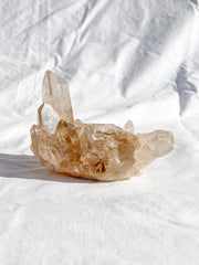 Smoky Himalayan Quartz Cluster with Inclusions 398g