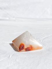 Carnelian Quartz Pyramid | Medium