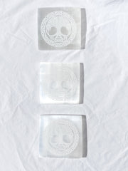 Selenite Celtic Tree of Life | Square Plate
