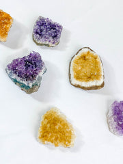 Meditation Divine Pair: Amethyst + Citrine | Large