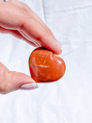 Peach MoonStone Heart | Small
