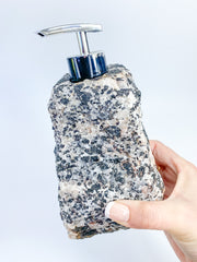 Black Tourmaline and Quartz with Inclusions Soap Dispenser 2.1kg