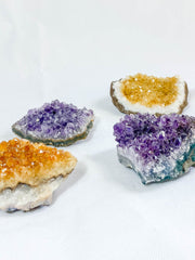 Meditation Divine Pair: Amethyst + Citrine | Large