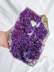 Amethyst Quartz Druzy CutBase Cluster 1.5kg