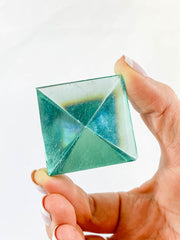 Green Obsidian Pyramid | Medium