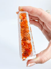 Orgonite Carnelian Obelisk | Medium