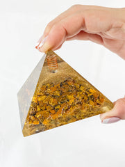 Orgonite Pyramid Tiger Eye 281g