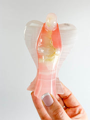 Onyx Orange Angel Carving