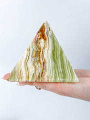 Green Onyx Pyramid | XX Large