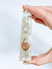 Orgonite MoonStone Obelisk | Medium