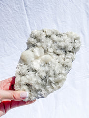 White Heulandite and Stilbite Cluster 1.2kg