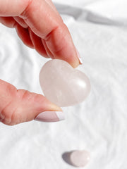 Rose Quartz Heart | Extra Small
