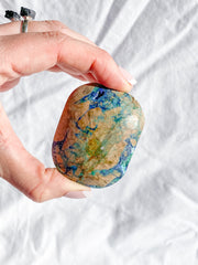Azurite and Malachite Polished Freeform 103g