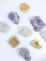 Divine Trio: Citrine + Clear Quartz + Amethyst | X Large