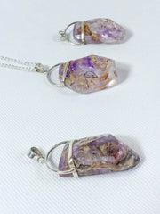 Amethyst Elestial Extra Large Pendant