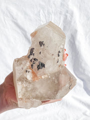 Smoky Himalayan Quartz with Inclusions CutBase Cluster 1.6kg