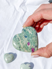 Ruby Fuchsite Heart | Medium