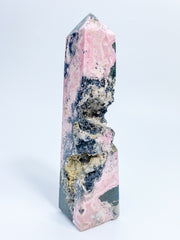 Rhodonite Obelisk with Cavity 322g