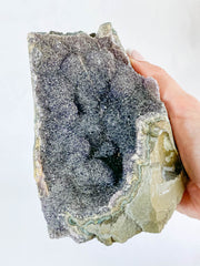 Black Amethyst CutBase Cluster 1.4kg