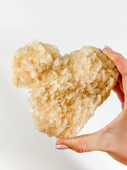 Stilbite Cluster Heart 562g