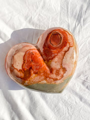 Desert Polychrome Jasper Heart with Stand 2.4kg