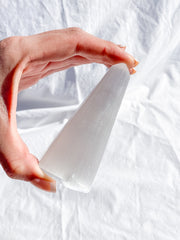Selenite Polished Point | Medium