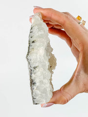 Apophyllite Cluster with Druzy Inclusions 326g