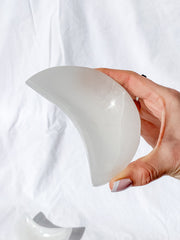 Selenite New Moon Cleansing Bowl | Large