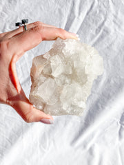 Glass Apophyllite Cluster 385g
