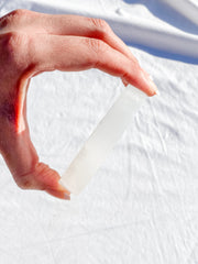 Selenite T-Rex Plate | Medium