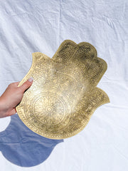 Hamsa Bronze Dish Dark | XX Large