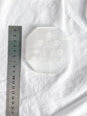 Selenite Meditation Chakra Plate