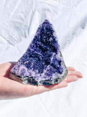 Black Amethyst CutBase Cluster 524g