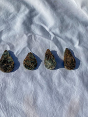 Astrophyllite Cabochon Natural Dark Teardrop Small