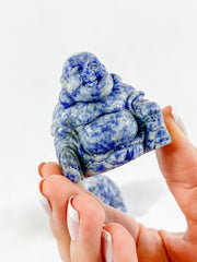 Sodalite Buddha Carving