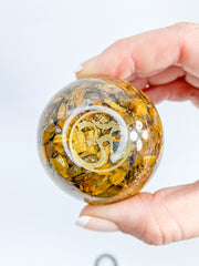Orgonite Tiger Eye Sphere | X Large