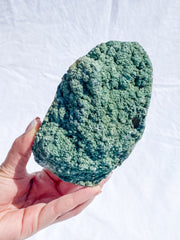 Green Heulandite Cut Base Cluster 645g