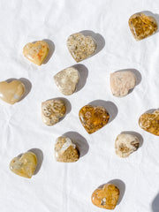 Spotted Agate Heart | Medium