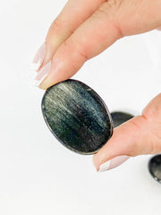 Golden Obsidian Worry Stone