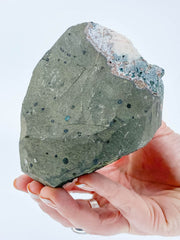 Apophyllite with Pink Heulandite Inclusions 882g