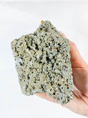 Peruvian Crystal Duck on Pyrite Cluster Carving 800g